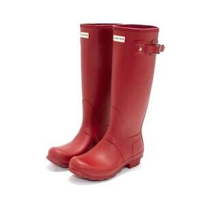 NEW HUNTER women's original tall rain boot in military red
